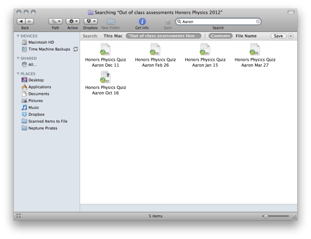 Search for a student